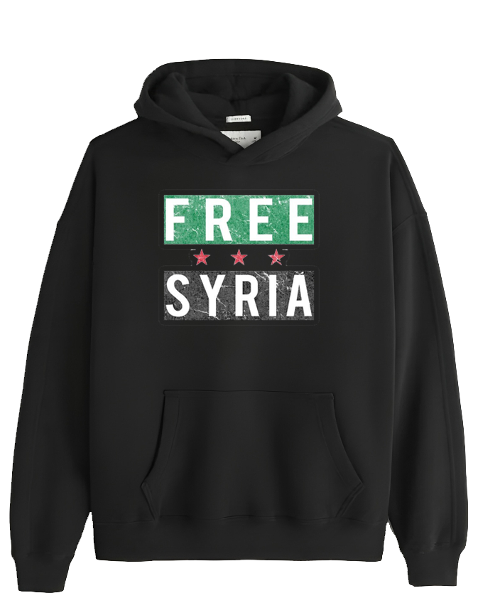 Syria One Size hoodie Black 8
