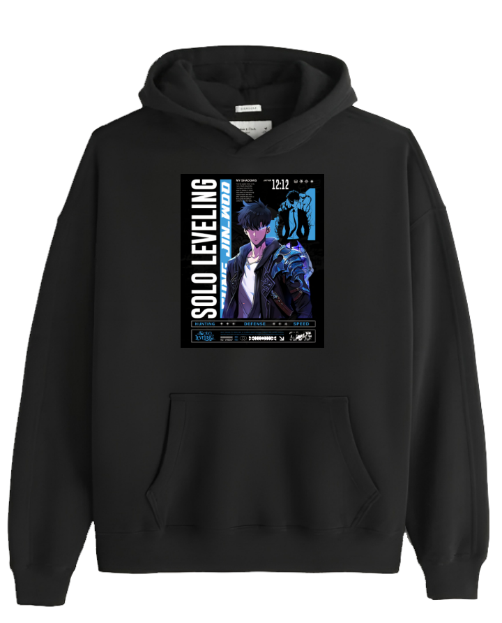 Solo Leveling One Size hoodie Black 8