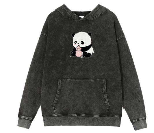 PANDA Oversize Hoodie Washed 8