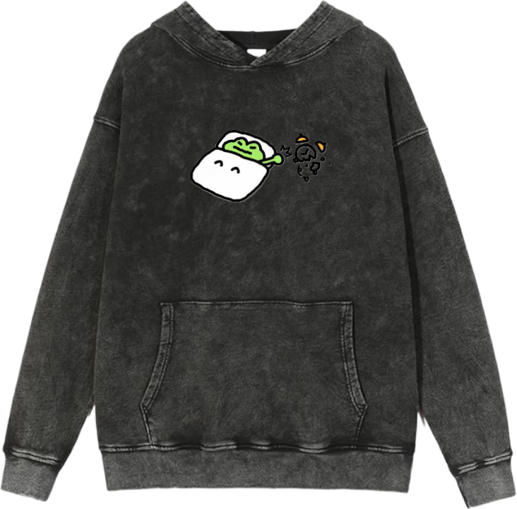 Frog Oversize Hoodie Washed 8