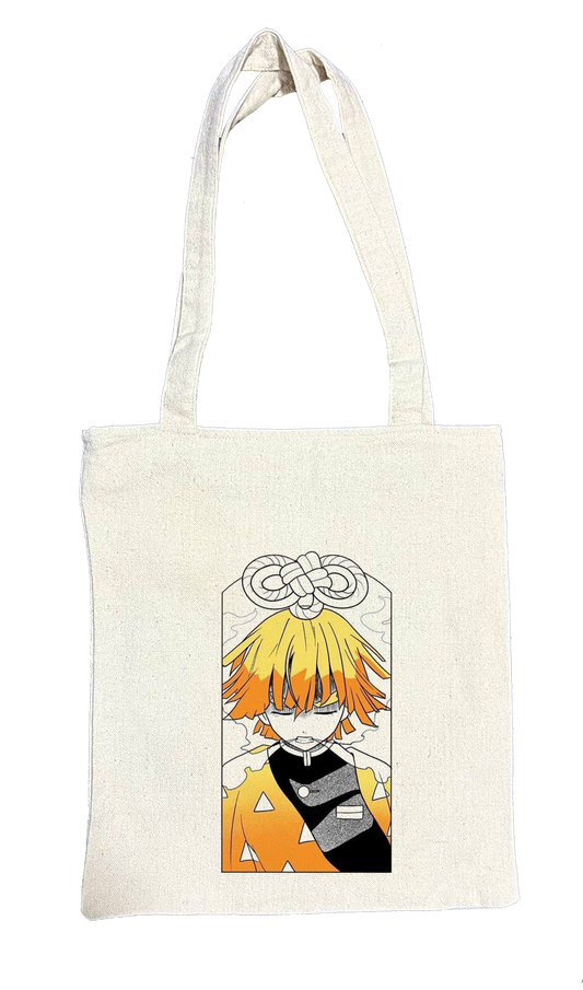 Anime Demon slayer nezuko tanjiro tote bag Beige 8