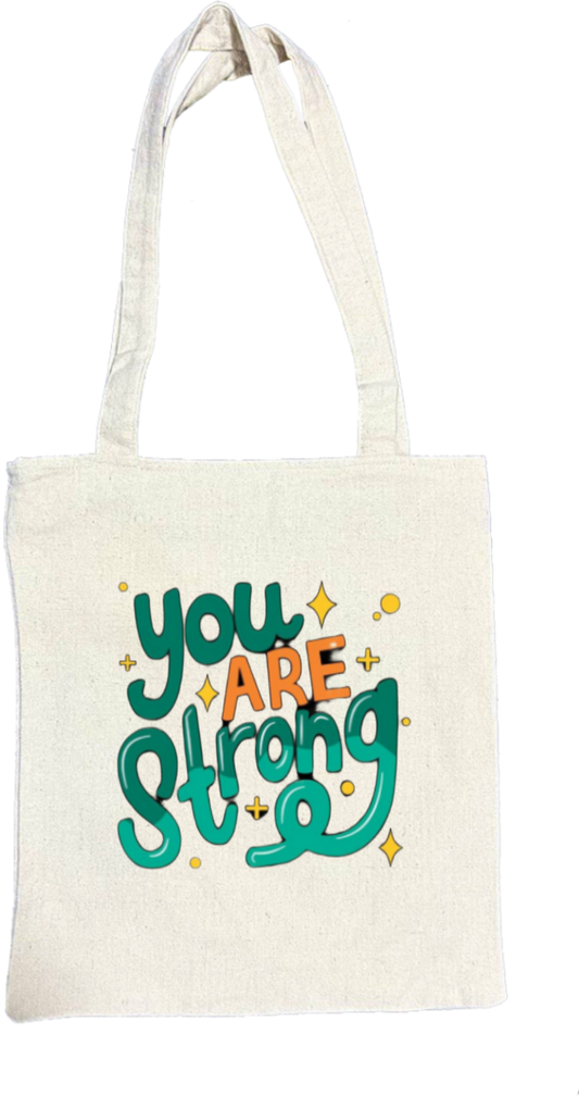 you ARE + Strong tote bag beige 8