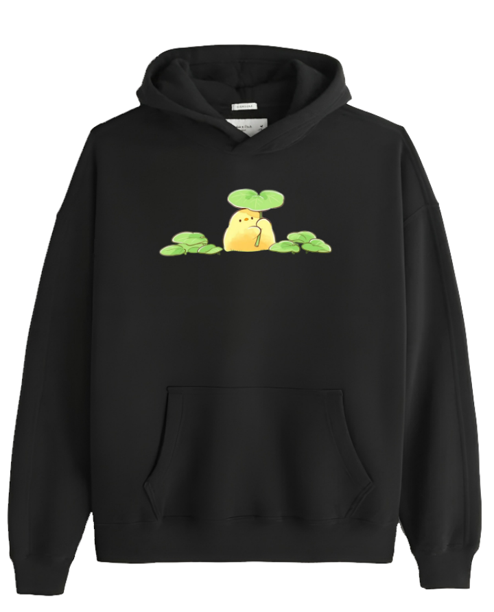 duck Oversize Hoodie Black 8