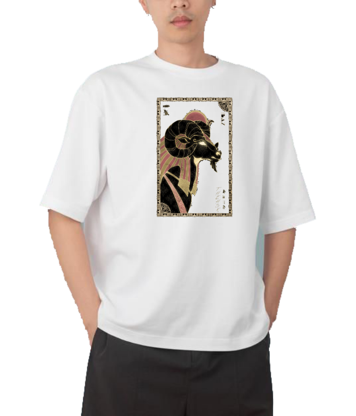 Egypt t- shirt Over Size White 8