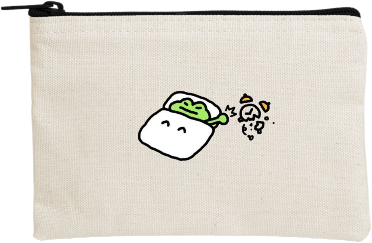 Frog wallet pencil case Beige 8