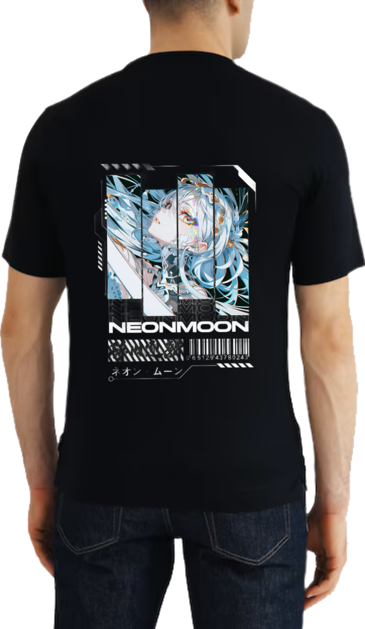 NEONMOON t- shirt One Size Black Back 8