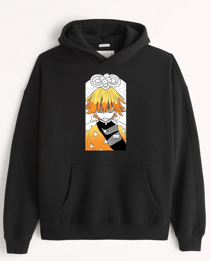 Anime Demon slayer nezuko tanjiro Oversize Hoodie Black 8
