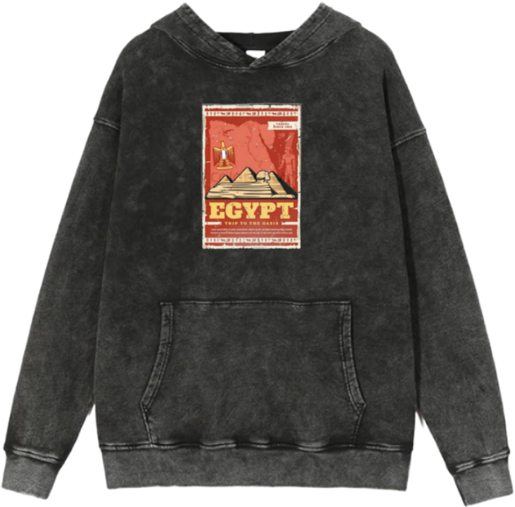 Egypt Over Size hoodie Washed 8