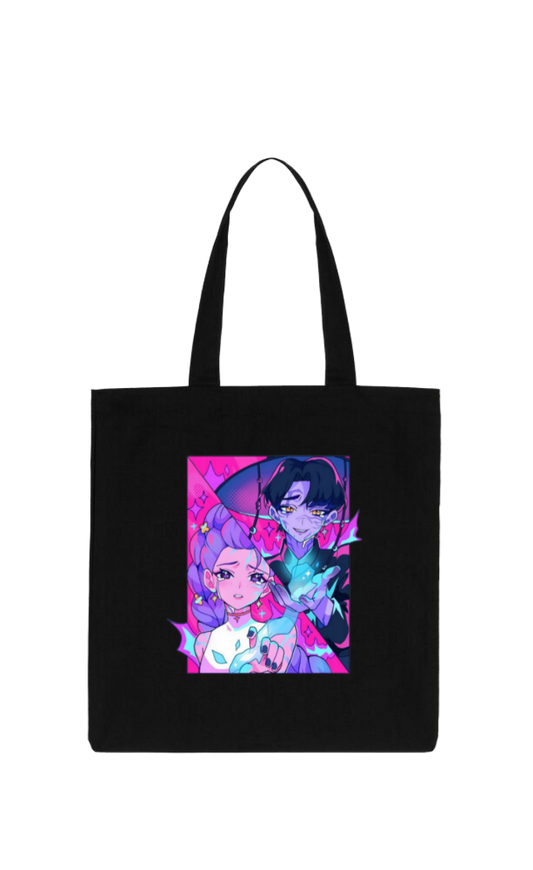 Hunterix kpop tote bag Black 7