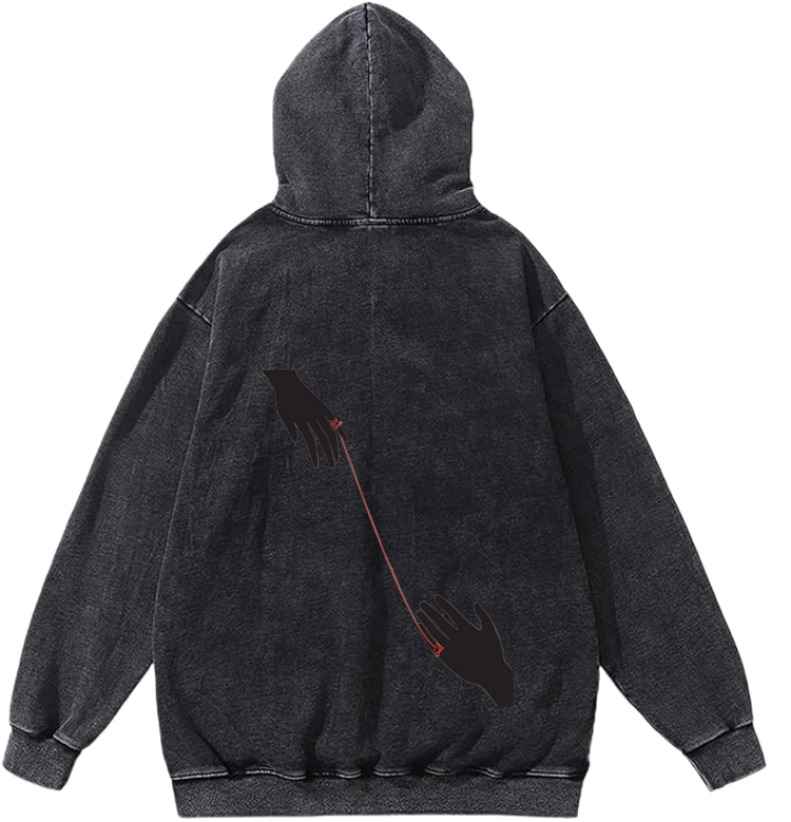 Vintage One Size hoodie Washed Back 8