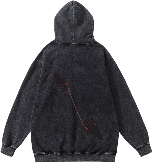 Vintage One Size hoodie Washed Back 8