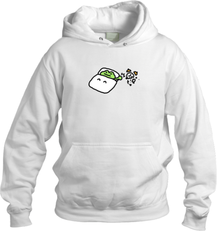 Frog Oversize Hoodie White 8