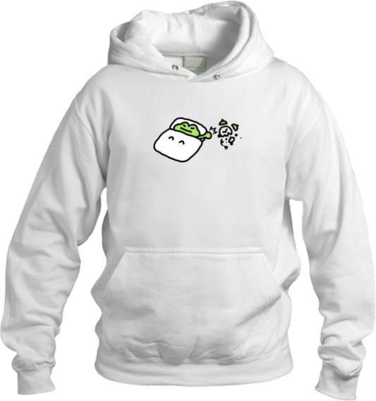 Frog Oversize Hoodie White 8