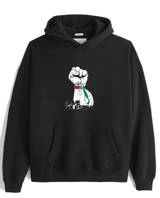 Palestine One Size hoodie Black 8
