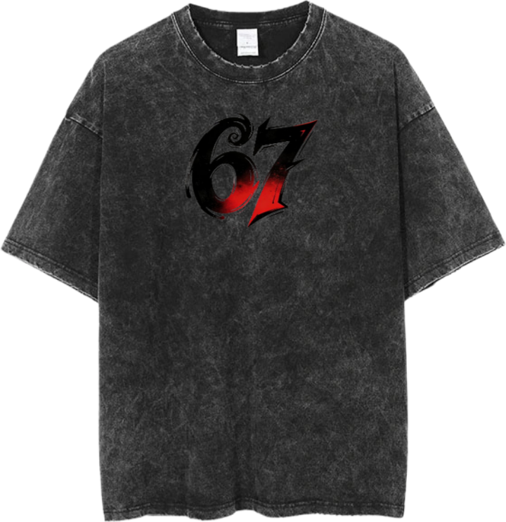 67 designs One Size t- shirt Washed 8