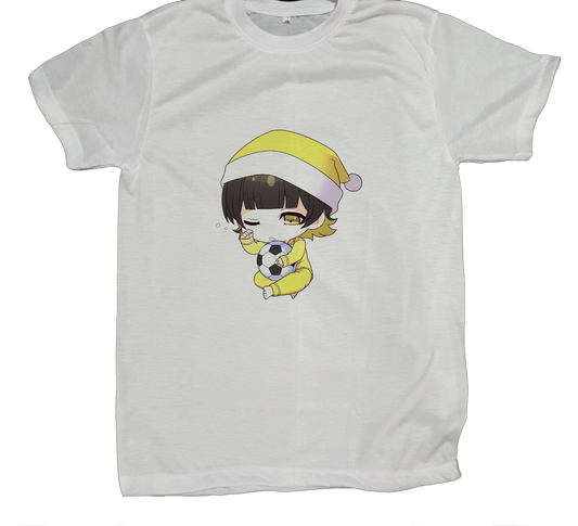 blue lock t- shirt fat White 8