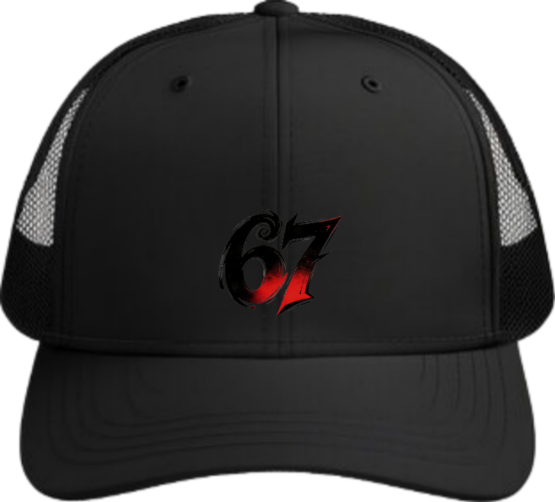 67 designs Baseball cap Black 8