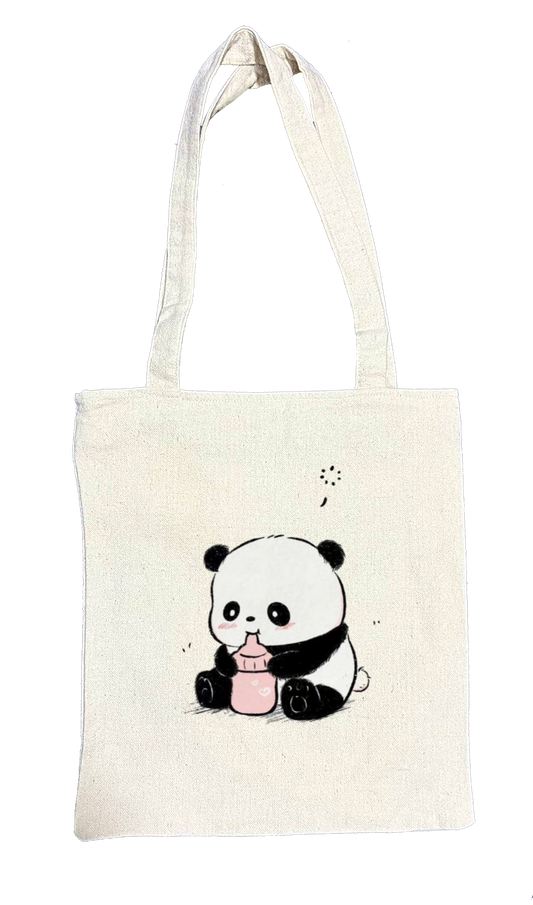 PANDA tote bag beige 8