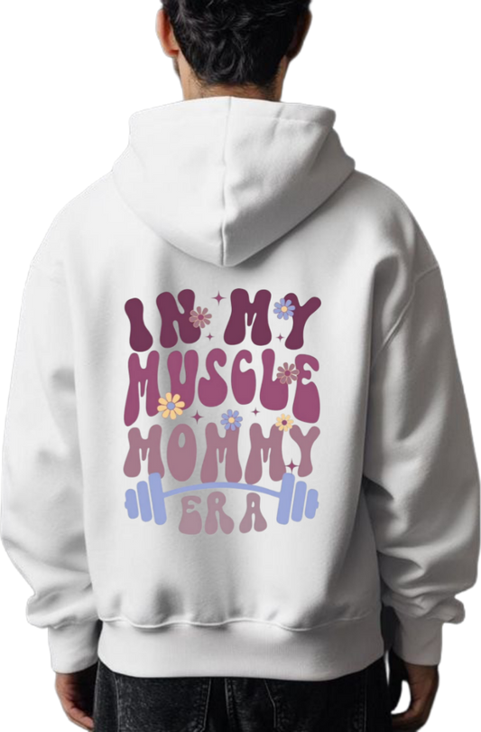 workout gym pilates Oversize Hoodie White Back 8