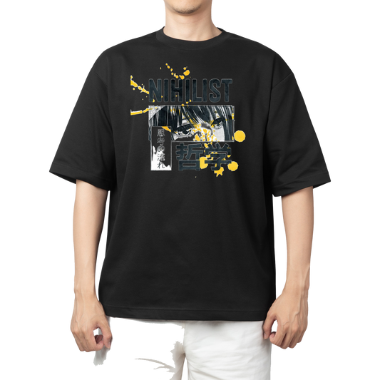 RANDOM ANIME GIRL  t- shirt Black 9