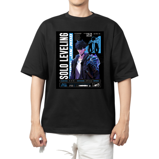 Solo Leveling t- shirt One Size Black 8