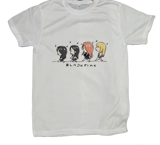 Black pink t- shirt fat White 7