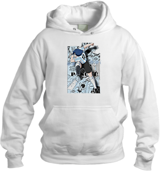 Captain Tsubasa Over Size hoodie White 8