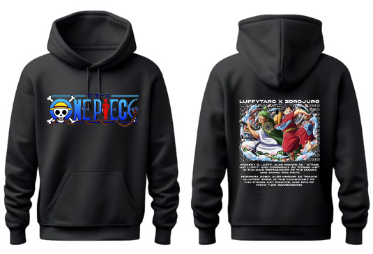 one piece One Size hoodie Black Back 8