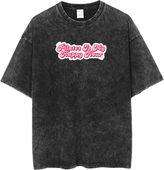 workout gym pilates One Size t- shirt Washed 8