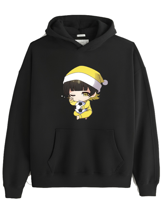 blue lock One Size hoodie Black 8