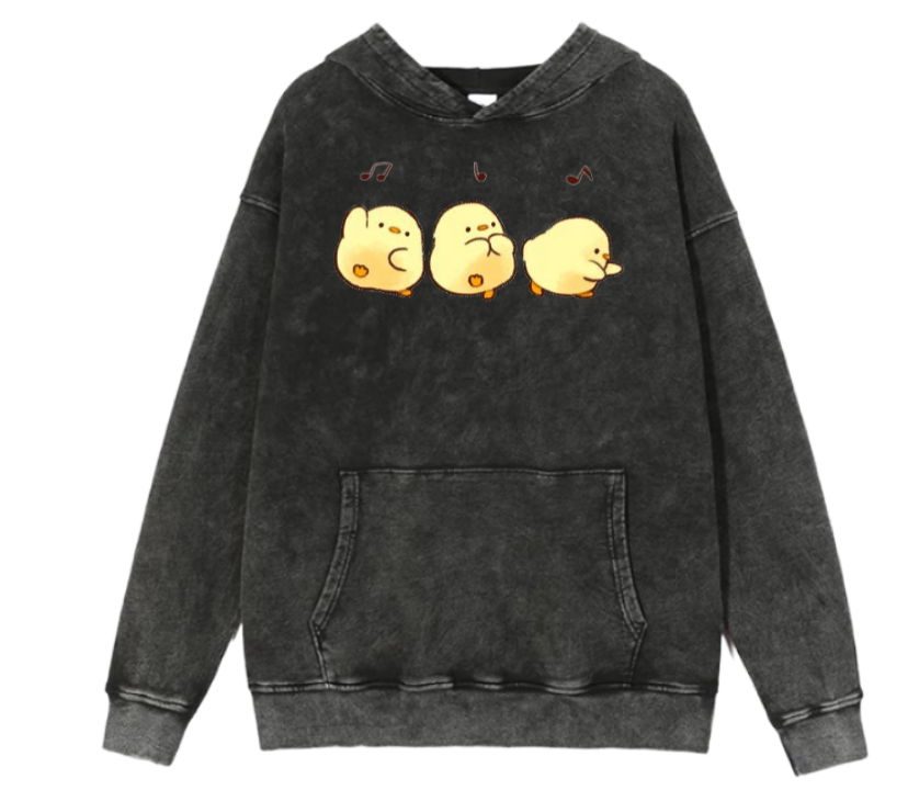 duck Oversize Hoodie Washed 8