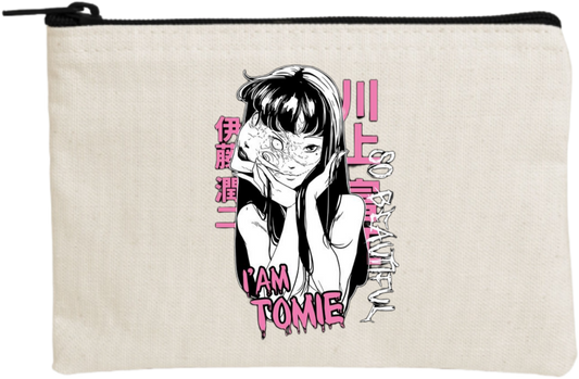 Tomie Kawakami wallet pencil case Beige 8