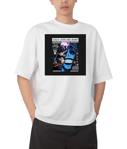 Solo Leveling t- shirt One Size White 8
