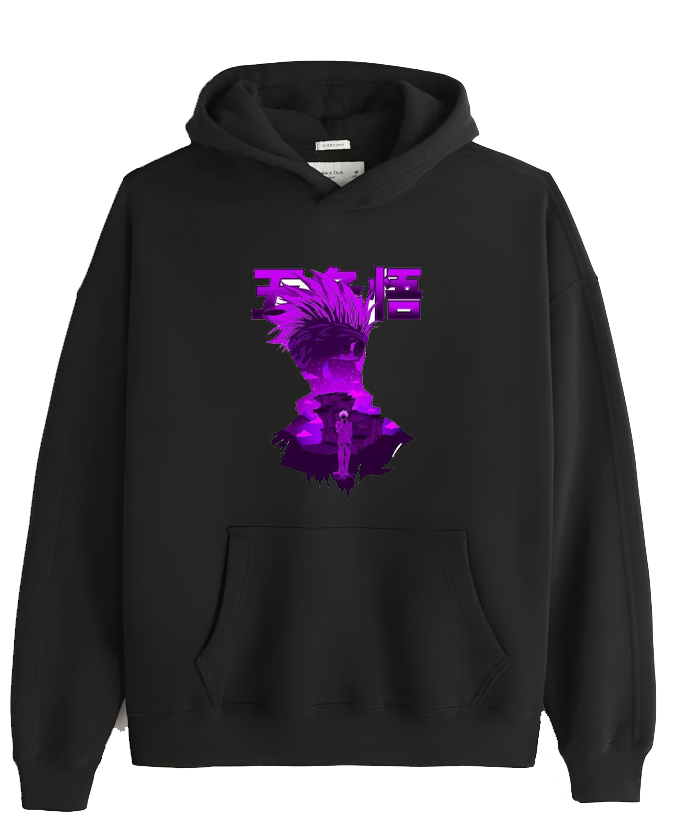 jujutsu kaisen GOJO Oversize  Hoodie Black 8
