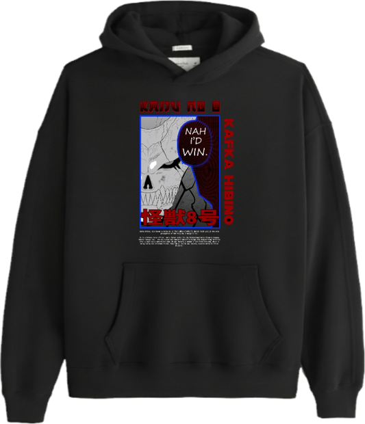 Kaiju No. 8 Over Size hoodie Black 8