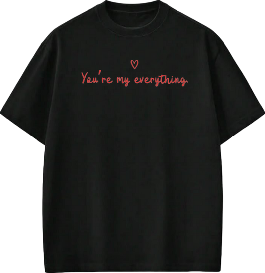 VaIentine coupIe t- shirt Black 8