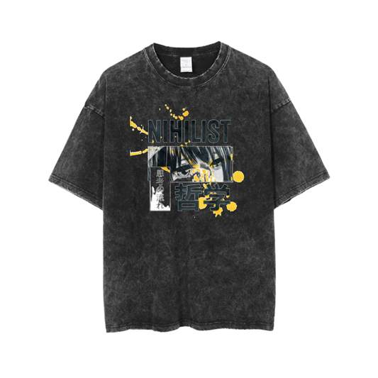 RANDOM ANIME GIRL t- shirt Washed  8