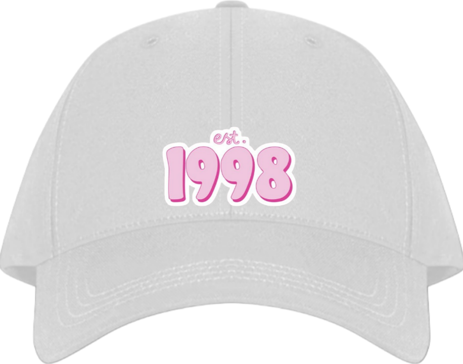 age Baseball cap White 1998