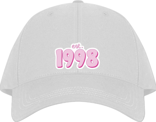 age Baseball cap White 1998