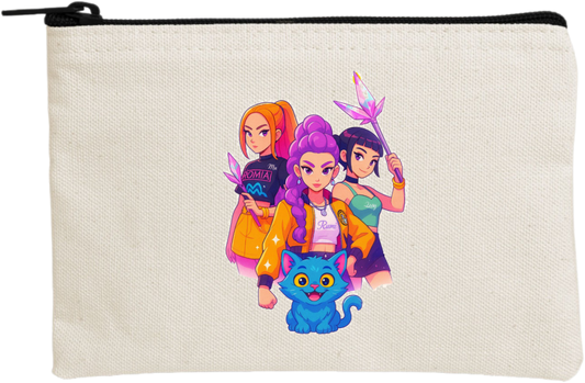 Hunterix kpop wallet pencil case Beige 8