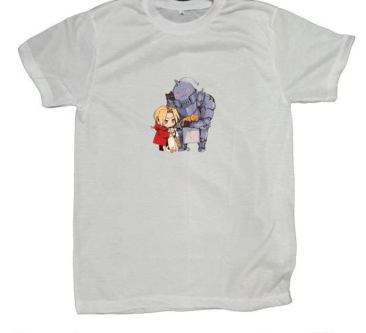 full metal alchamest t- shirt fat White 8