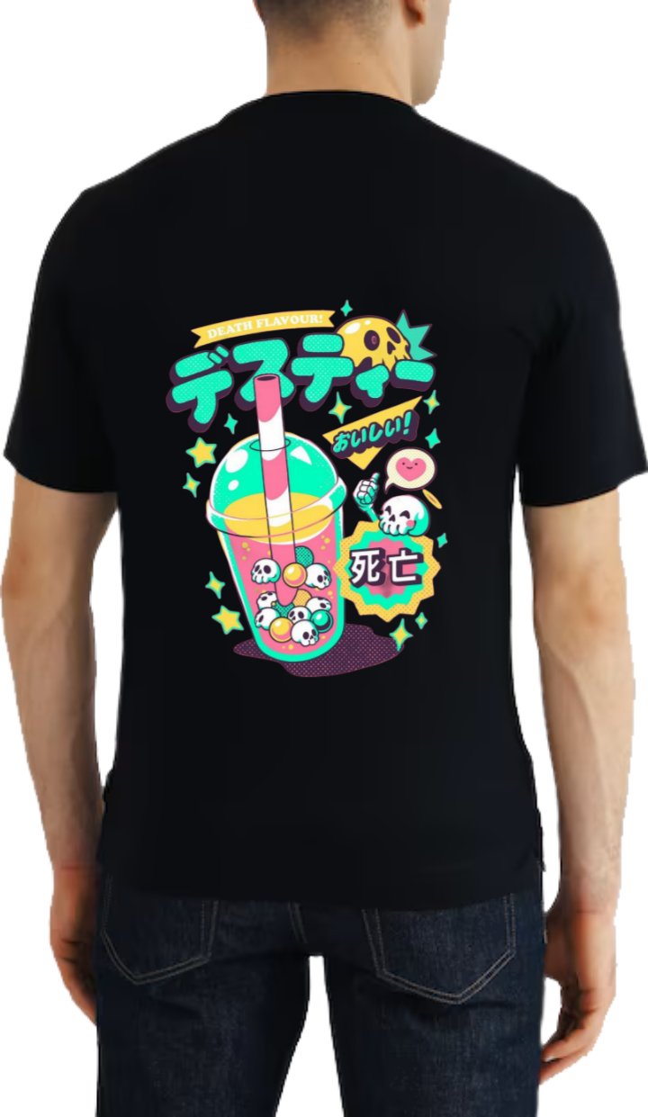 Death Tea t- shirt One Size Black Back 8