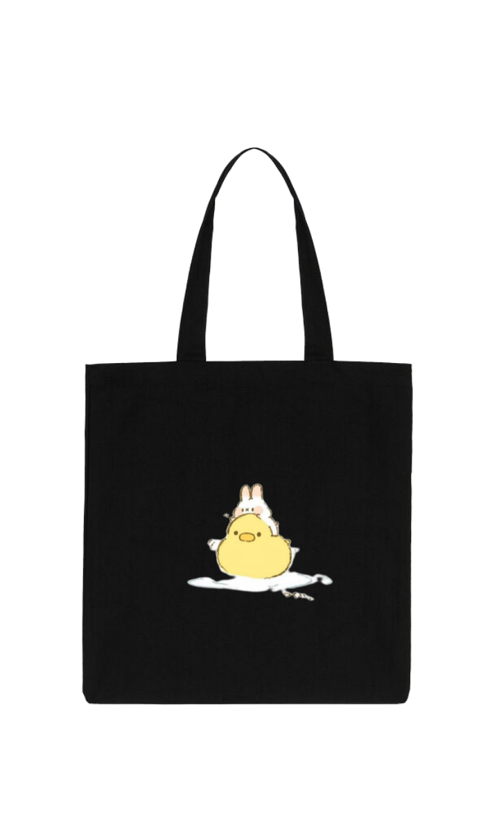 duck tote bag Black 8