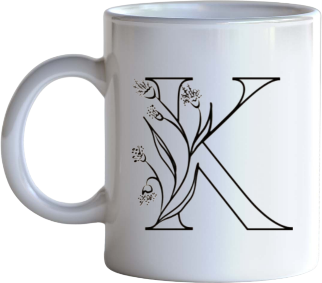 vector letter Mug K 8