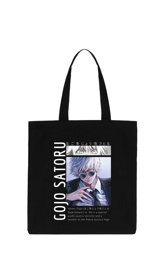 jujutsu kaisen GOJO  tote bag Black 8