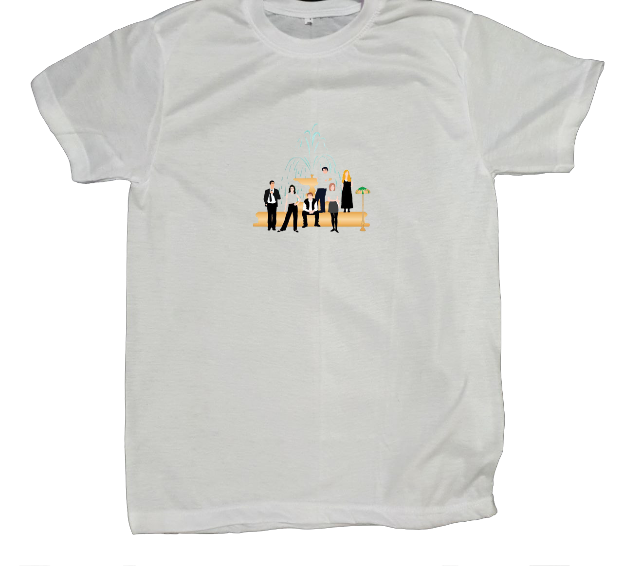 Friends t- shirt fat White 8