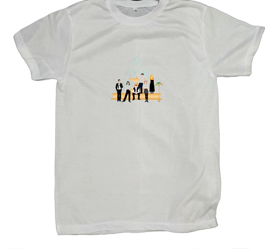 Friends t- shirt fat White 8