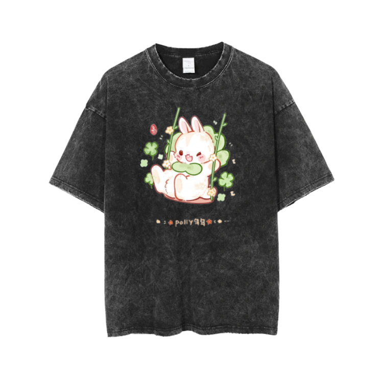 bunny One Size t- shirt Washed 8