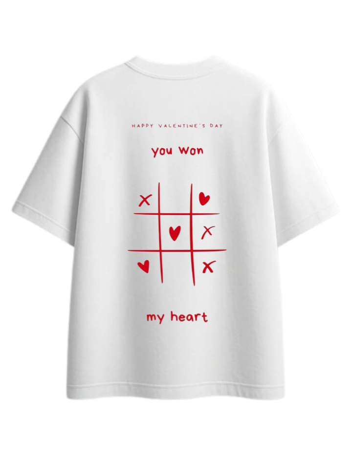 VaIentine coupIe t- shirt White Back 8