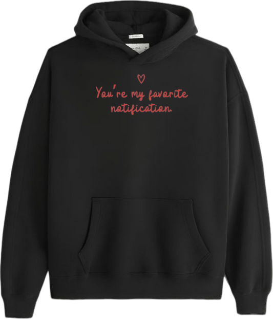 VaIentine coupIe Oversize Hoodie Black 8